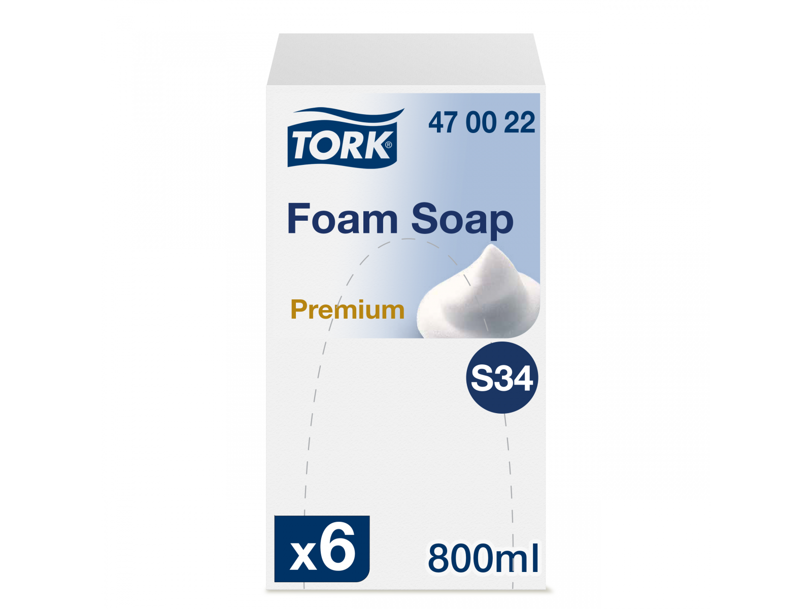 Pianka TORK S34 470022 LUXURY Karton 6x 800ml